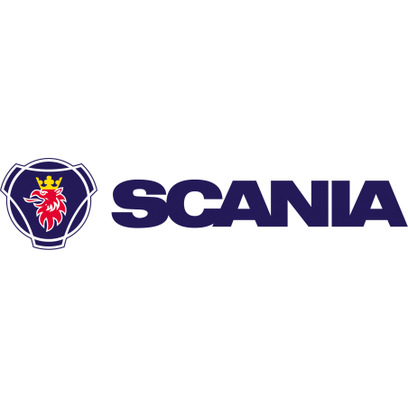 Stickers Scania + écriture couleurs