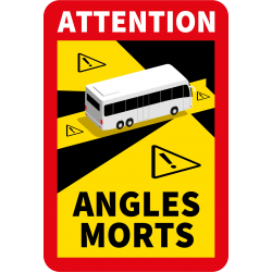 Stickers Officiel Angle Mort BUS / CAMPING CAR