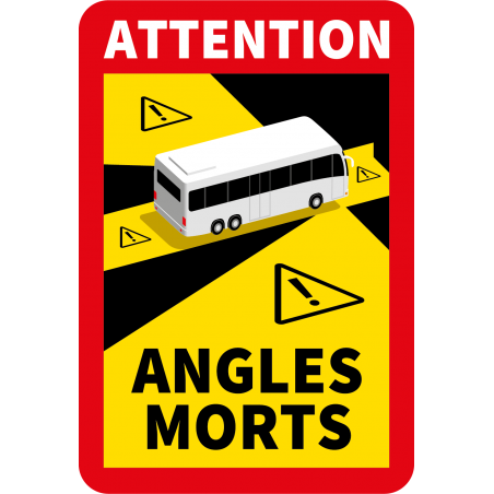 Stickers Officiel Angle Mort BUS / CAMPING CAR