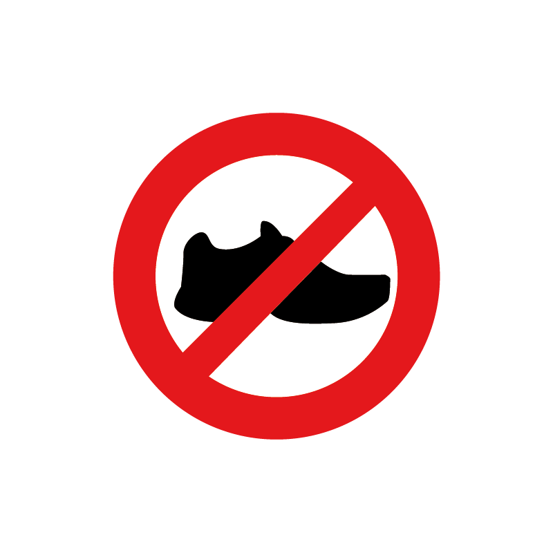 No Shoes - sens interdit!