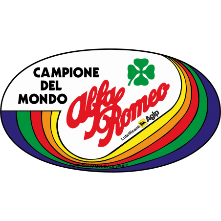 Sticker Alfa Roméo Campione del mondo
