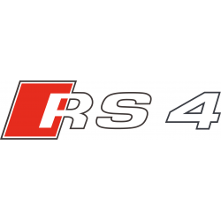 Stickers audi RS4 rouge