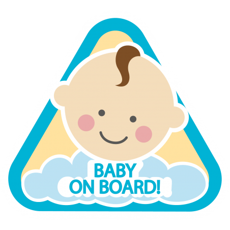 Stickers Bébé à bord garçon