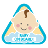 Stickers Bébé à bord garçon