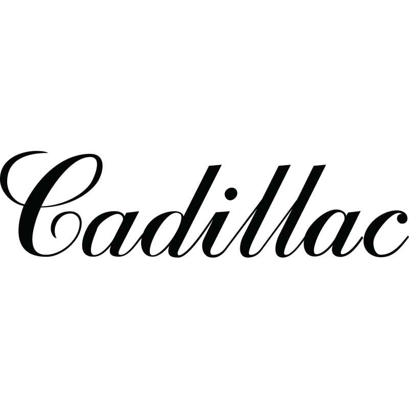 Stickers logo Cadillac lettrage