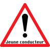 Stickers Jeune conducteur A Danger