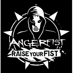 Stickers Angerfist RAISE YOUR FIST HARDCORE
