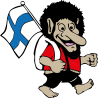 Stickers troll drapeau Finlande