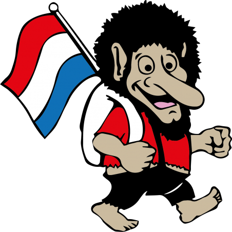 Stickers troll drapeau Pays Bas