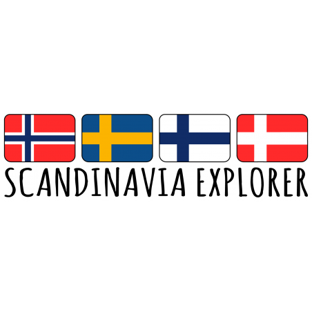 Stickers Scandinavia explorer