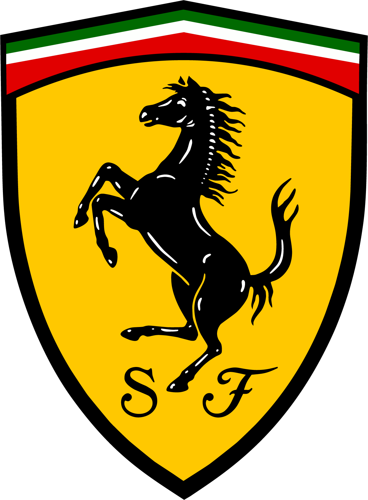 Stickers logo Ferrari-prix mini