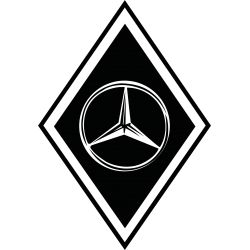 Stickers Losange Mercedes