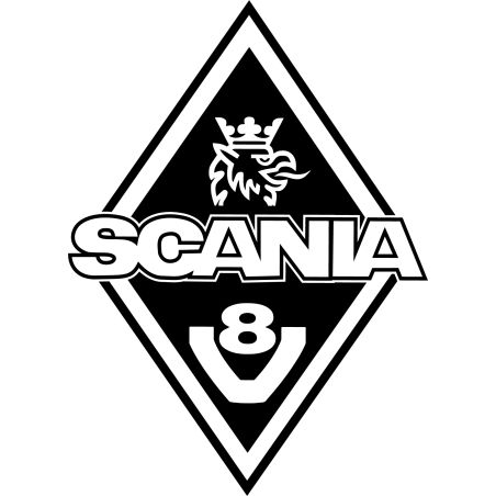 Stickers Losanges Scania v8 original