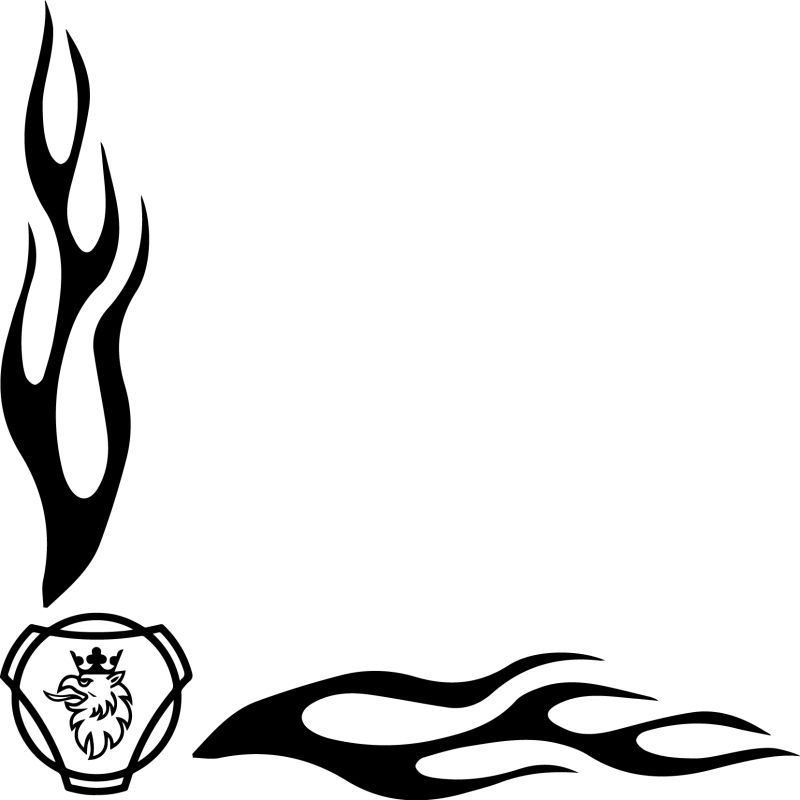 Flamme Angle logo scania classic