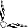 Flamme Angle logo scania classic vide