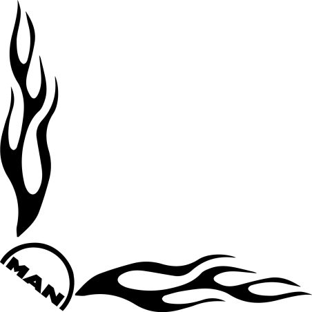 Flamme Angle logo MAN