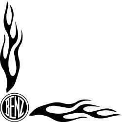 Flamme Angle Logo Benz
