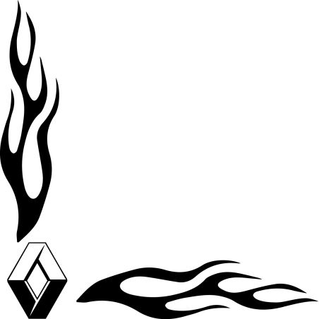 Flamme Angle Logo Renault