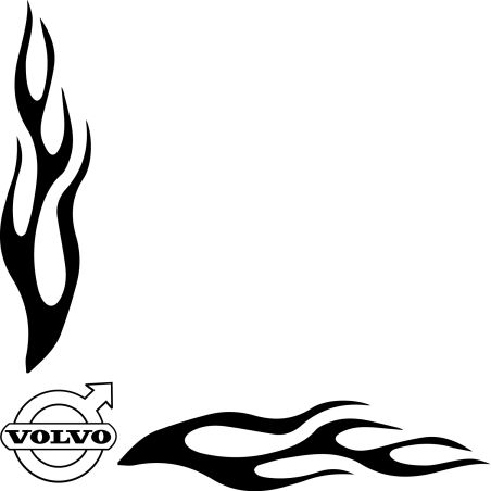 Flamme Angle Logo Volvo Ancien