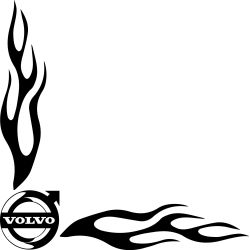 Flamme Angle Logo Volvo