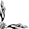 Flamme Angle Logo DAF Double