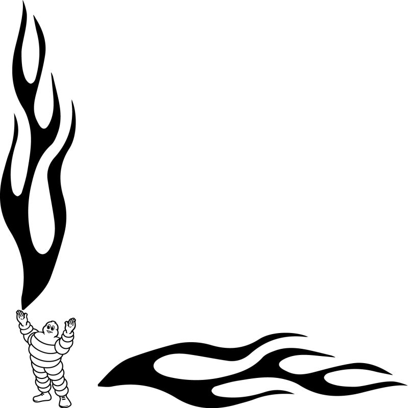 Flamme Angle Logo Michelin Gagnant