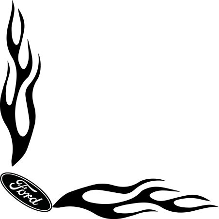 Flamme Angle Logo Ford