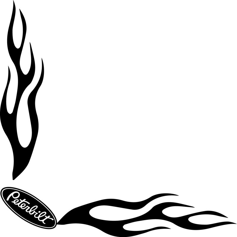Flamme Angle Logo Peterbilt