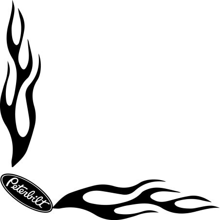 Flamme Angle Logo Peterbilt