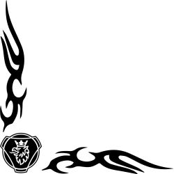 Stickers Tribal Angle logo Scania Griffon