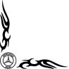 Stickers Tribal Angle Logo Mercedes Benz