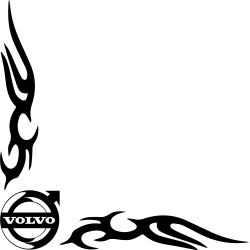 Stickers Tribal Angle Logo Volvo
