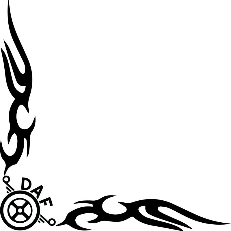 Stickers Tribal Angle Logo DAF