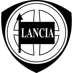 Stickers Lancia noir et blanc
