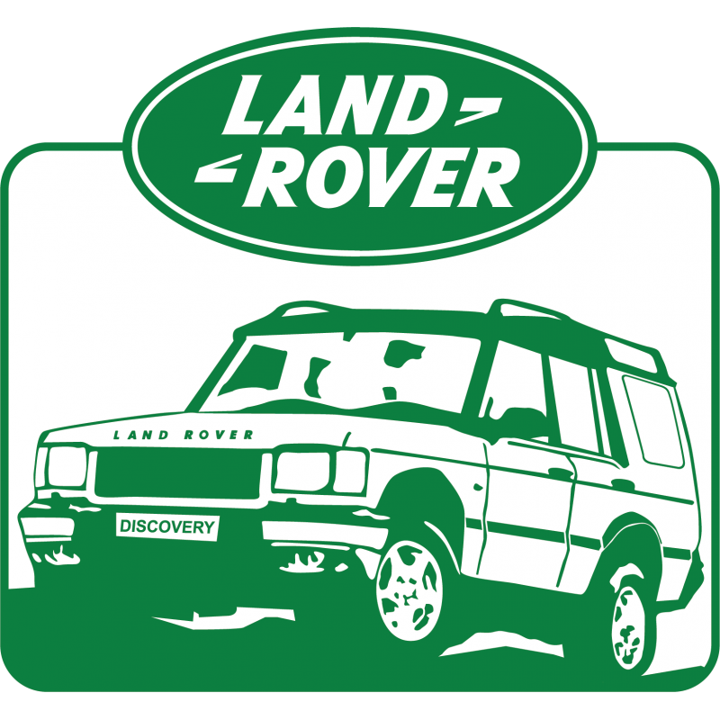 Stickers Land Rover 4x4 vert