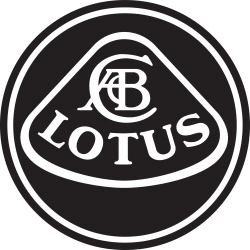 Stickers lotus voiture noir et blanc