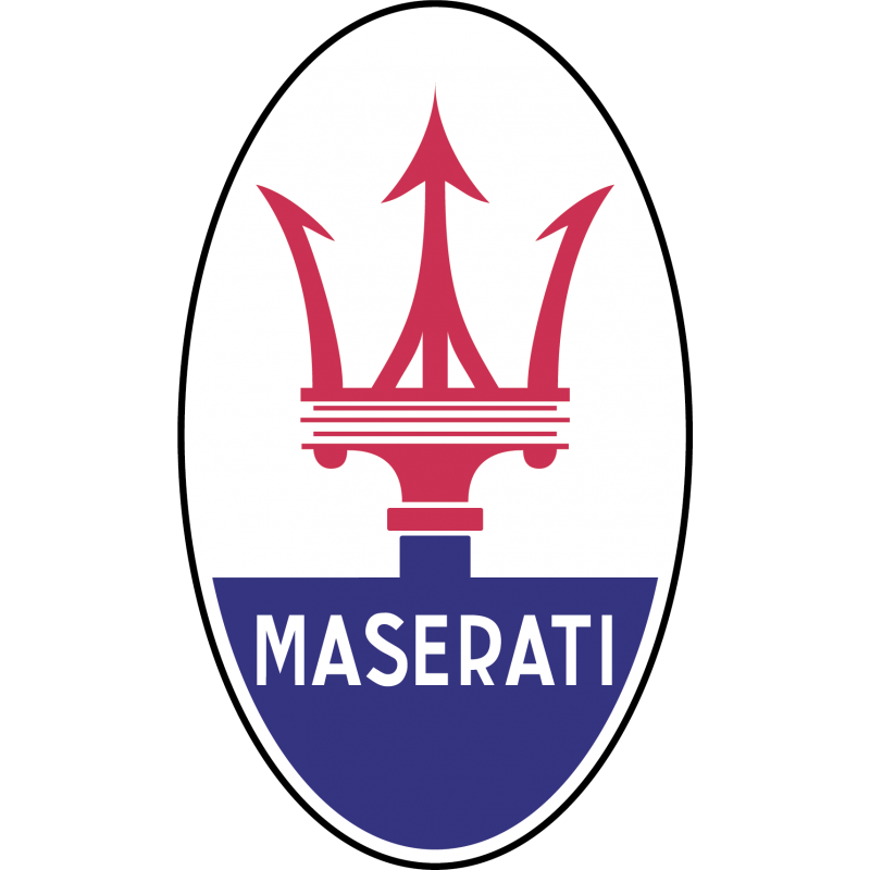 Stickers Maserati Bleu et Rouge