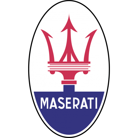Stickers Maserati Bleu et Rouge