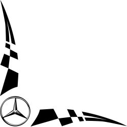 Damier Angle Logo Mercedes