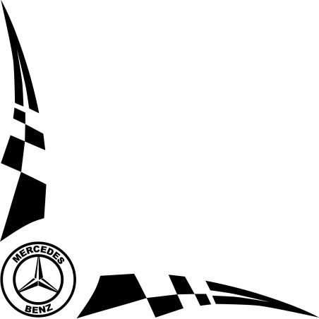 Damier Angle Logo Mercedes Benz