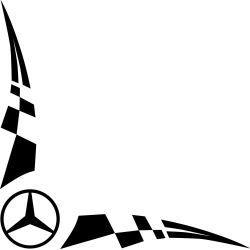Damier Angle Logo Mercedes Simple