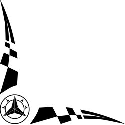 Damier Angle Logo Mercedes Ancien