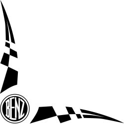 Damier Angle Logo Benz