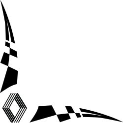 Damier Angle Logo Renault Ancien