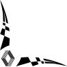 Damier Angle Logo Renault Ancien