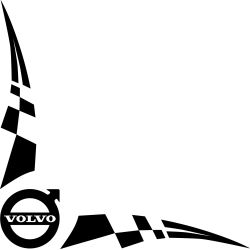 Damier Angle Logo Volvo Simple