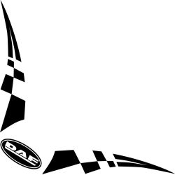 Damier Angle Logo DAF Ovale