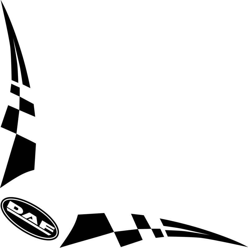 Damier Angle Logo DAF Ovale