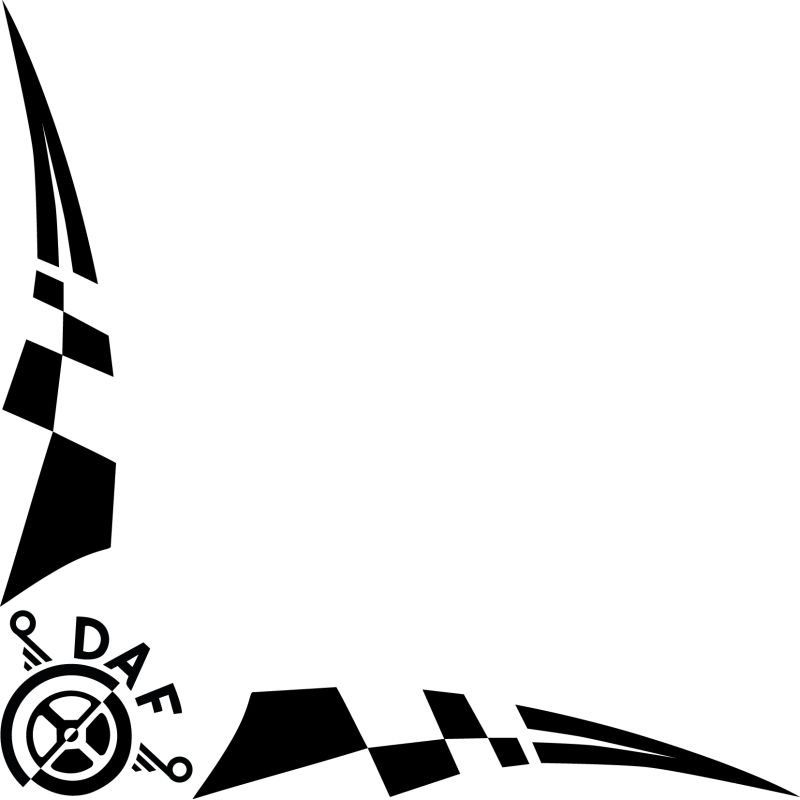 Damier Angle Logo DAF Double