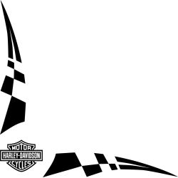 Damier Angle Logo Harley Davidson